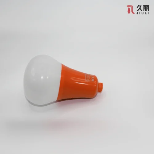 JLA80P AC230V 8W poultry LED bulb with orange housing and white diffuser
